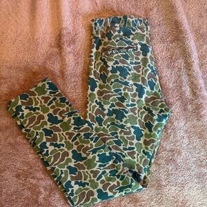 ASOS Multicolored Camo Bootcut Chino Pants 31x32